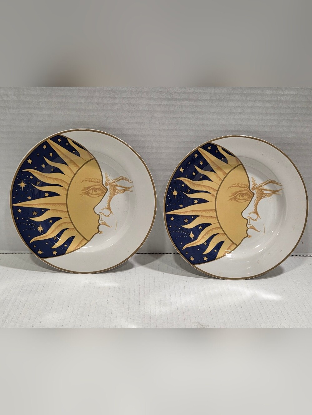 Vitromaster By Sakura Vintage 1993 Galaxy Pair Of Small Salad Plates